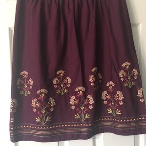 Talbot embroidered skirt